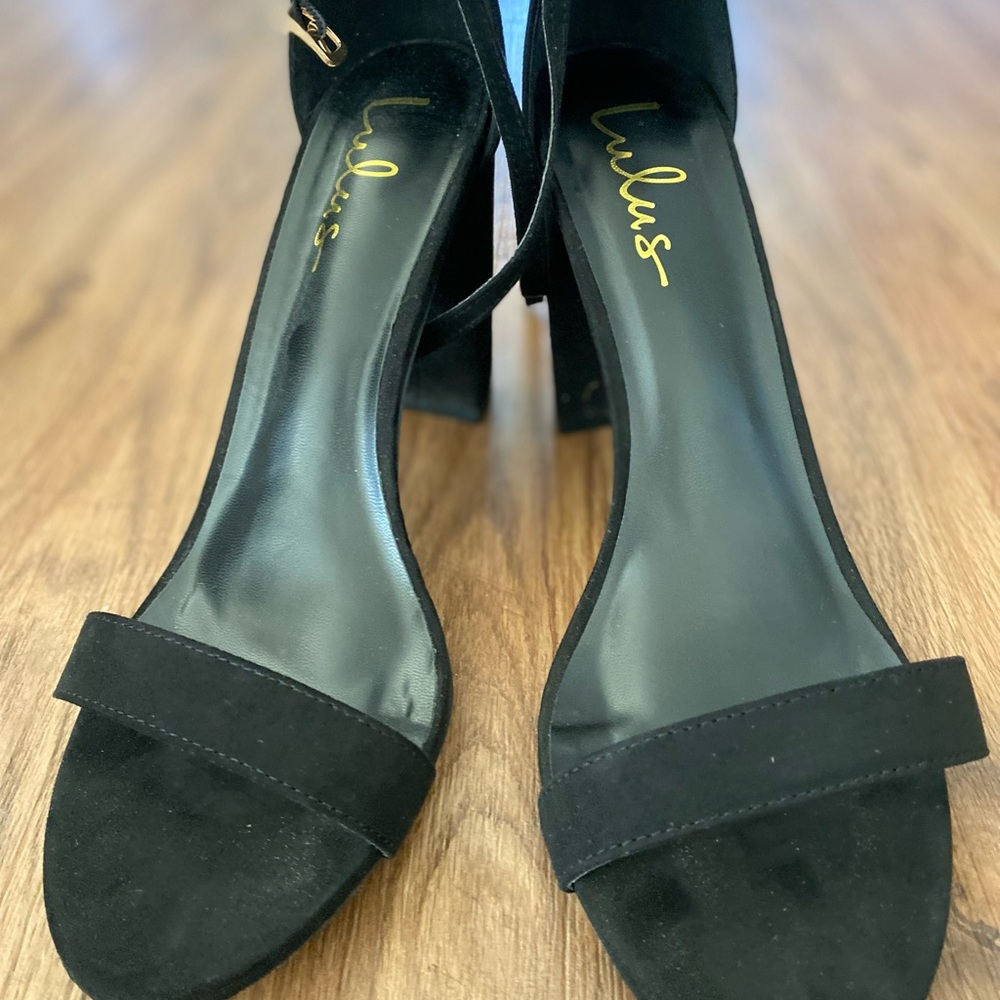 Women black high heel